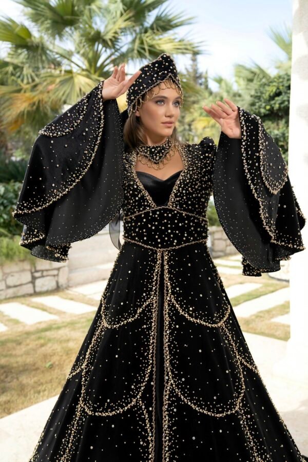 Kaftan Bindallı Modelleri 2024 Altın Duvak Moda